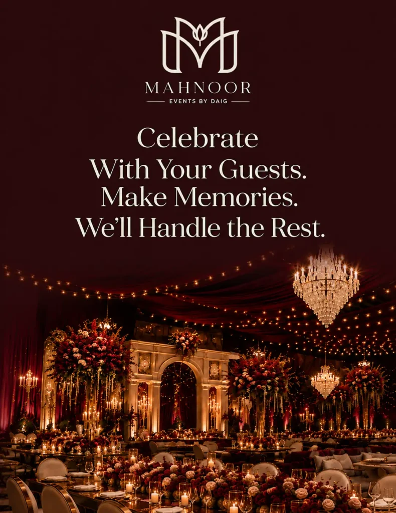 mahnoor events by daig.com main banner
