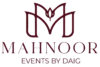 logo of mahnoor events with transparent background
