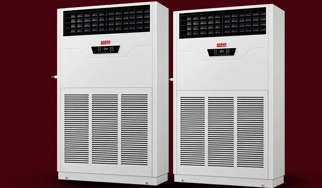 Two 4 ton white Ac chillers of acson